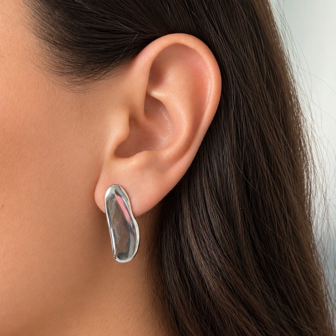 Aretes platino