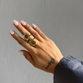 Anillo 3 pétalos hueco