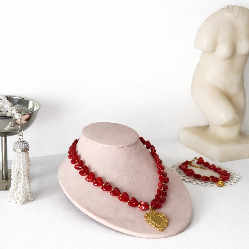 Collar corazones