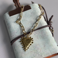 Collar corazón cadena