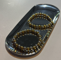 pulsera perlas bicolor
