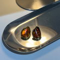 Aretes ámbar gota