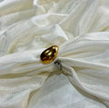 Anillo doble ovalo bicolor