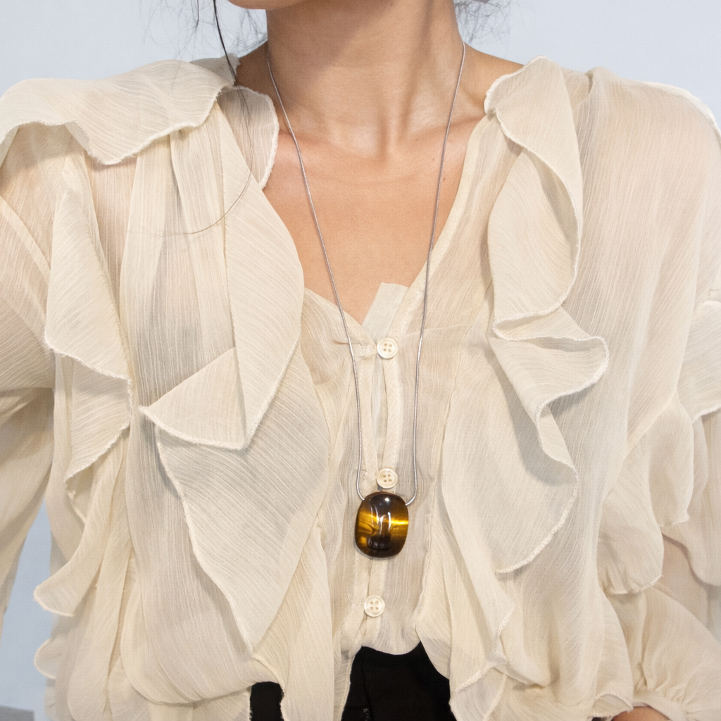 Collar de piedra ámbar